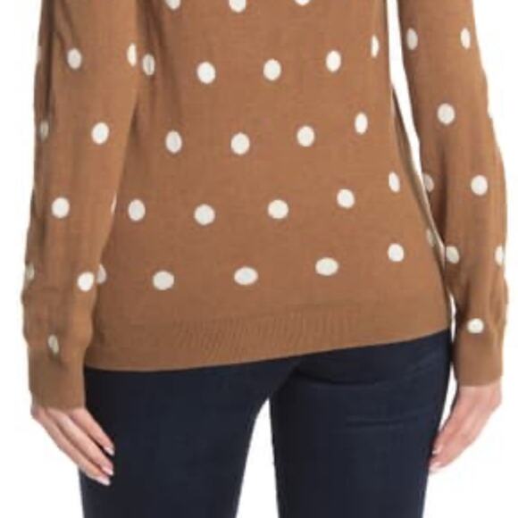 J. Crew NEW Polka Dot Crew Neck Pullover Size XS - Picture 4 of 8
